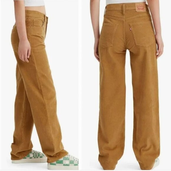 LEVI'S '94 Baggy Corduroy Pants Dijon / Golden Brown Size 25 - Picture 12 of 12